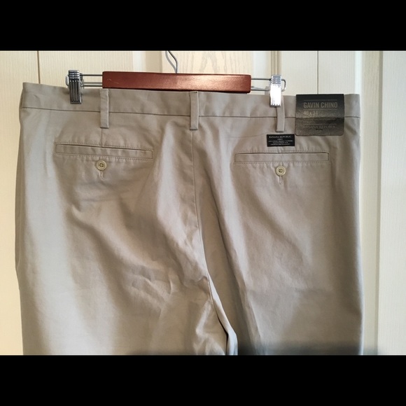 NWT Men’s Banana Republic Gavin Chino in Beige, Straight Fit - Sz 40x34 - Picture 3 of 5